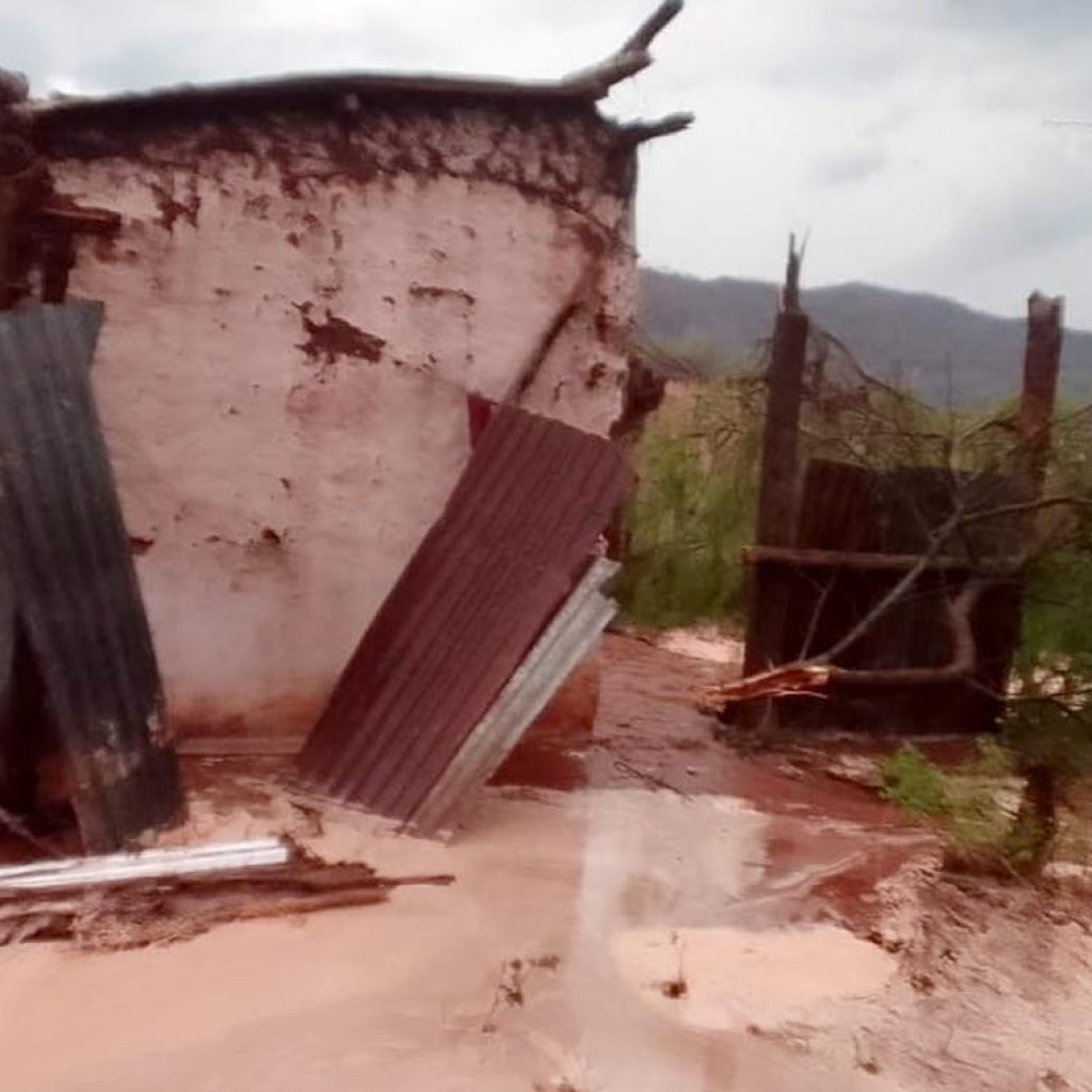 Casas afectadas por el fenómeno climatológico