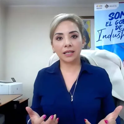 Karina Serrudo, presidenta de la Aduana