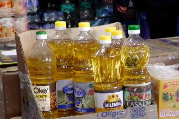 aceite decomisado