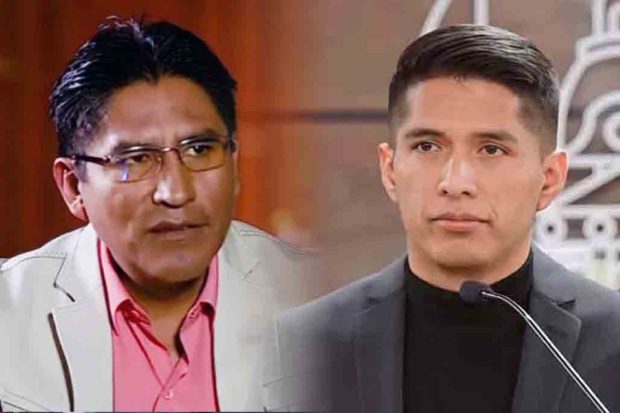 Félix Patzi y Andrónico Rodríguez
