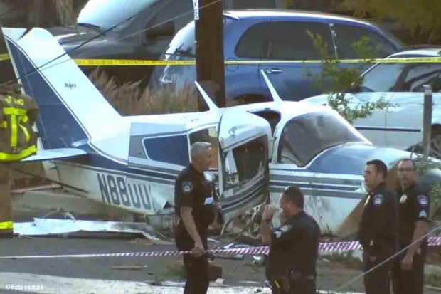 avioneta se estrella en San Diego