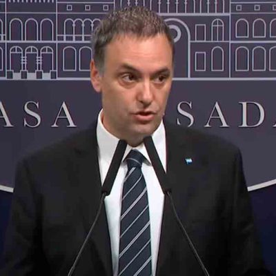 Manuel Adorni, vocero presidencial