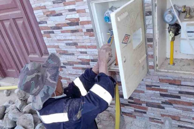conexión de gas domiciliario