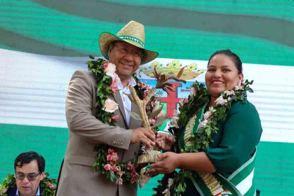 Luis Arce y Daysi Choque