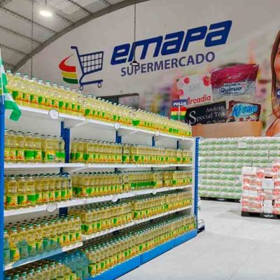 venta de aceite en supermecado de Emapa