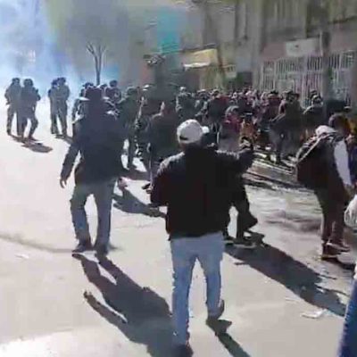 evistas violentos son reprimidos por la Policía