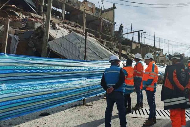vivienda colapsa en La Paz