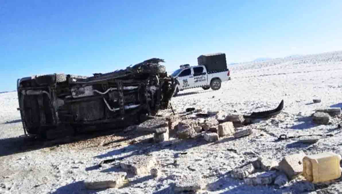 accidente en el salar de Uyuni