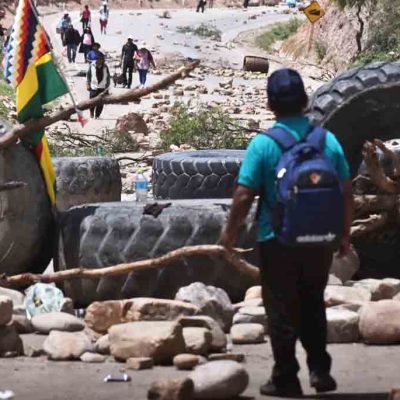 bloqueo de carreteras en Cochabamba