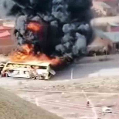 bus incendiado