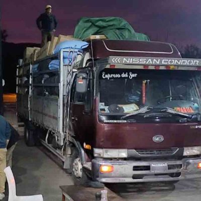 Camión decomisado