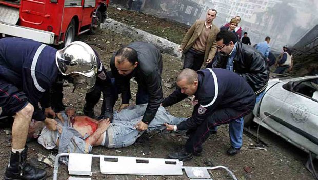herido estadio de Argel