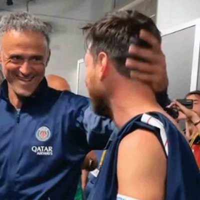 Luis Enrique y Messi