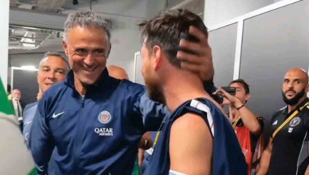 Luis Enrique y Messi