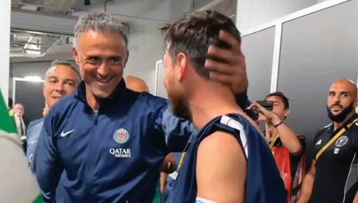Luis Enrique y Messi