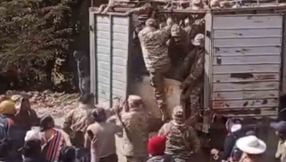 militares agredidos