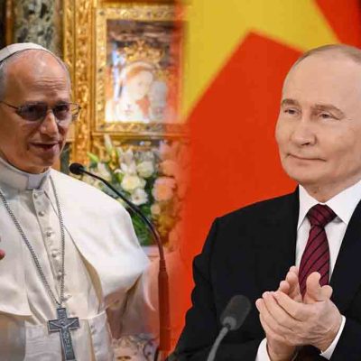 el papa León y Putin