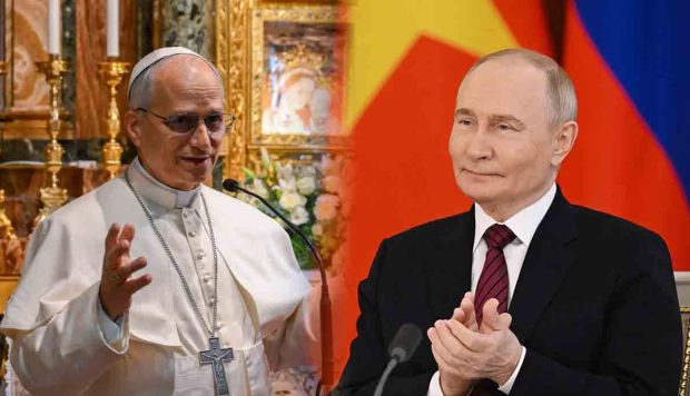 el papa León y Putin