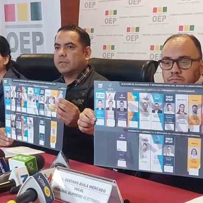 papeletas de sufragio