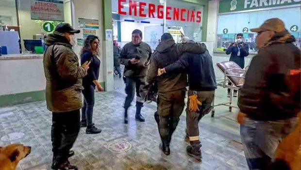 policías heridos