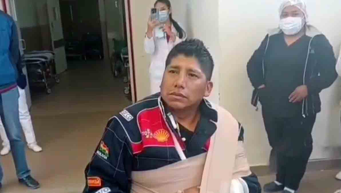 policía herido