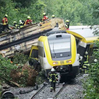 descarrilamiento tren en Alemania