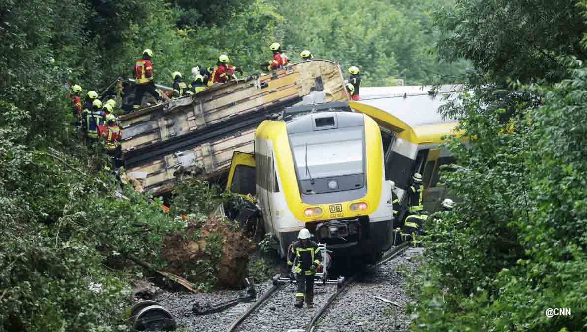 descarrilamiento tren en Alemania