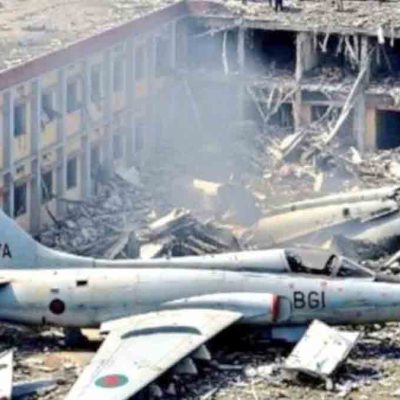 avión cae a escuela en Bangladesh