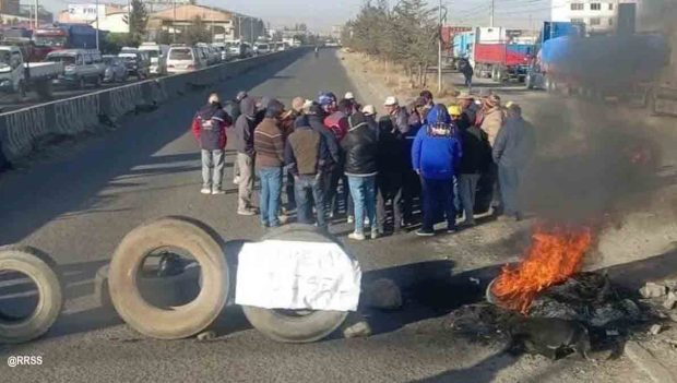 bloqueo choferes El Alto