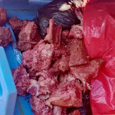 carne en vez de vacunas