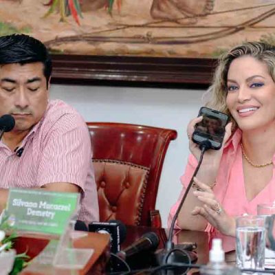 concejales Silvana Mucarzel e Israel Alcocer