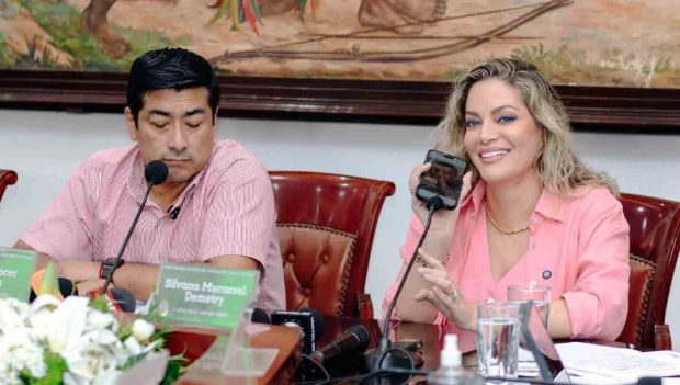 concejales Silvana Mucarzel e Israel Alcocer