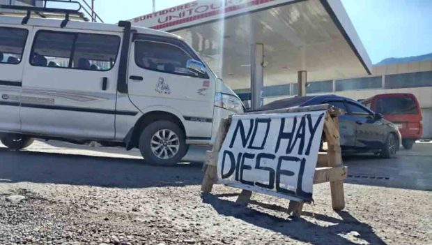 escasez de diésel