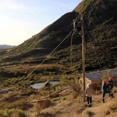 tendido eléctrico Pasorapa