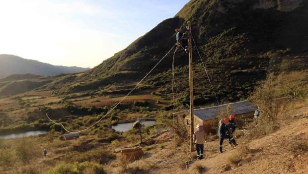 tendido eléctrico Pasorapa