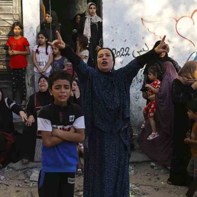 pobladores de Gaza