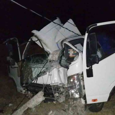 minibús accidentado