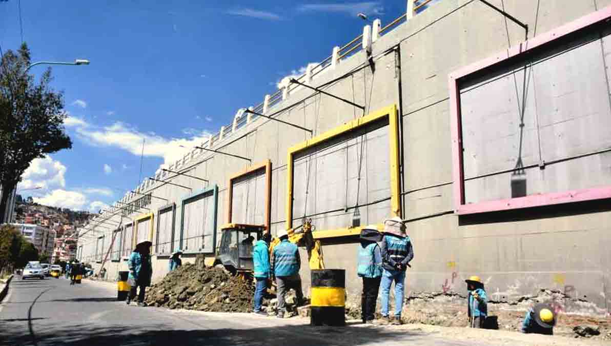 muro de contención dañado