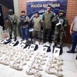 detenidos y droga incautada