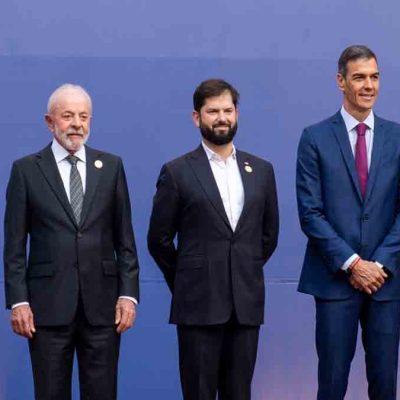 presidentes progresistas reunidos en Chile