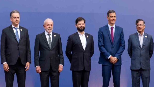 presidentes progresistas reunidos en Chile