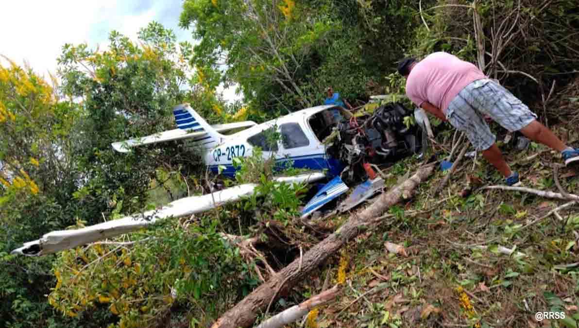 avioneta cae en Santa Ana de Yacuma