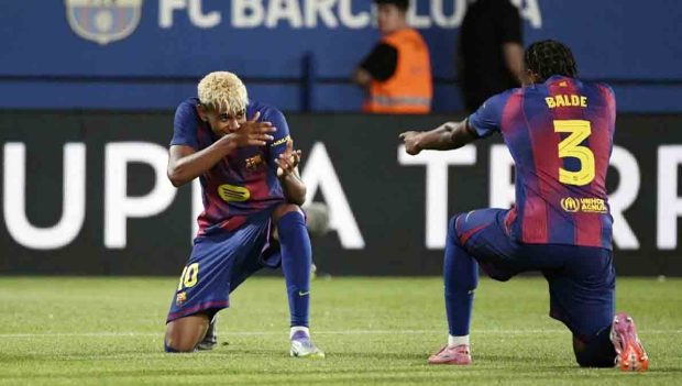 jugadores del Barcelona