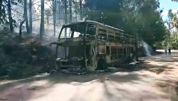 bus incendiado