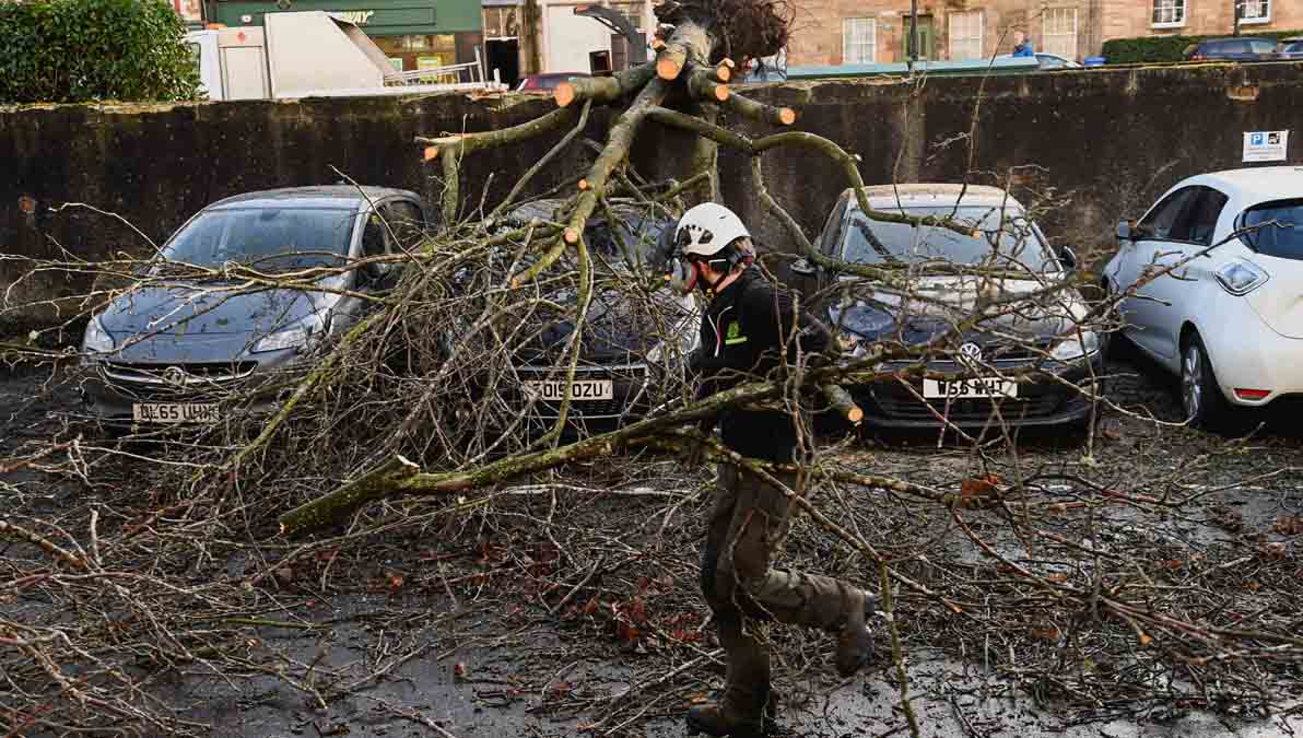 Tormenta Floris en Escocia