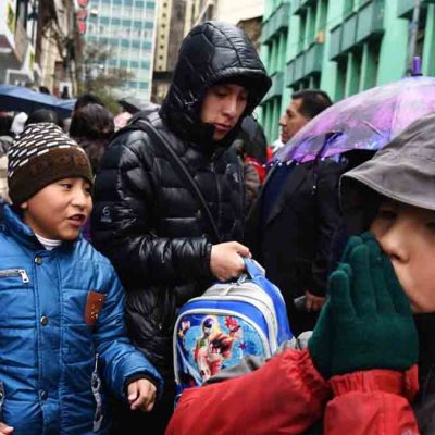 escolares en La Paz