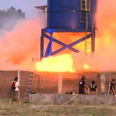 explosión silo en Santa Cruz