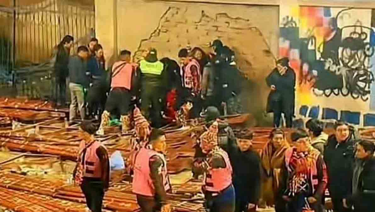22 heridos tras caer gradería en Ch'utillos
