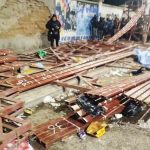 graderías se caen en Ch'utillos