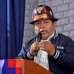 Juan Carlos Huarachi, dirigente de la COB